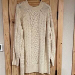 Cozy Cream Cable Knit Sweater